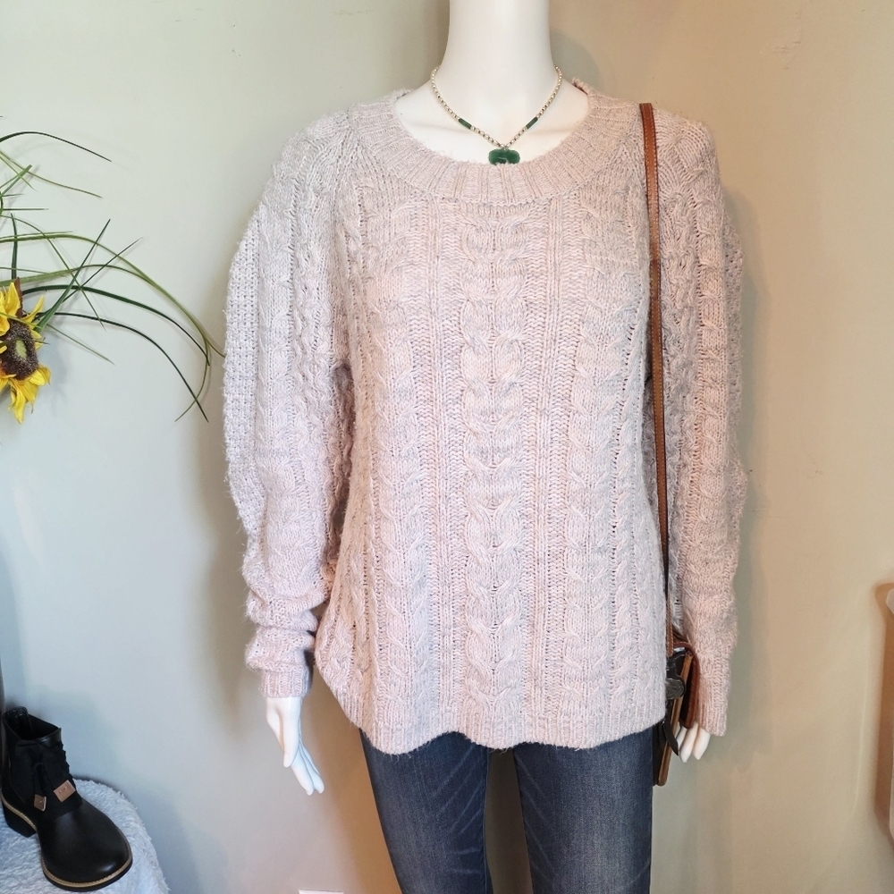 John + Jenn Women's Cable Knit Sweater